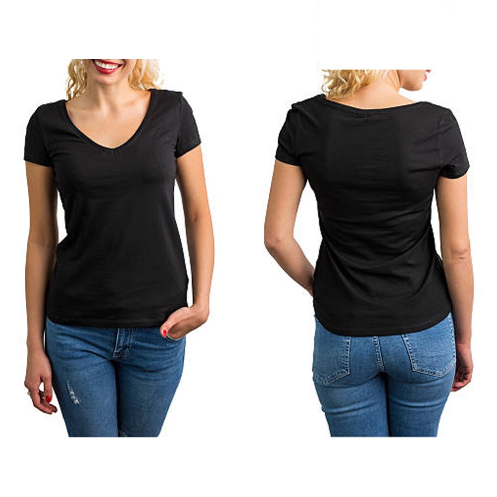 Soft Cotton Women V neck T shirt Stylish Casual Top for Summer High Quality Fabric Fast Shipping Short Sleeve Tees