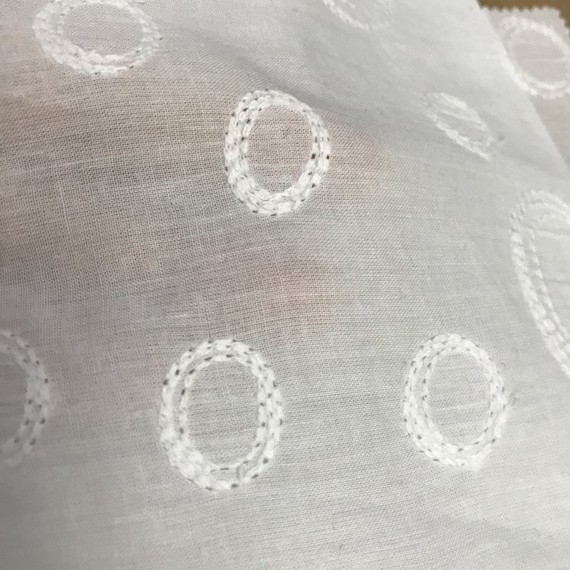 X1003Cotton Embroidery Fabric, White Cotton Fabric Textile, Cotton Embroidered Fabric