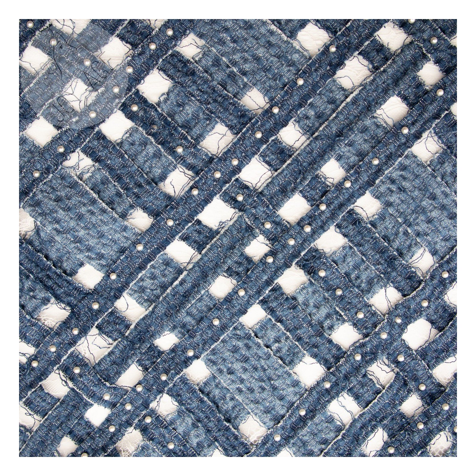 Selling Well All Over the World Embroidered Denim Tape Hand- Made Sewing Embroidery Fabric For Dress