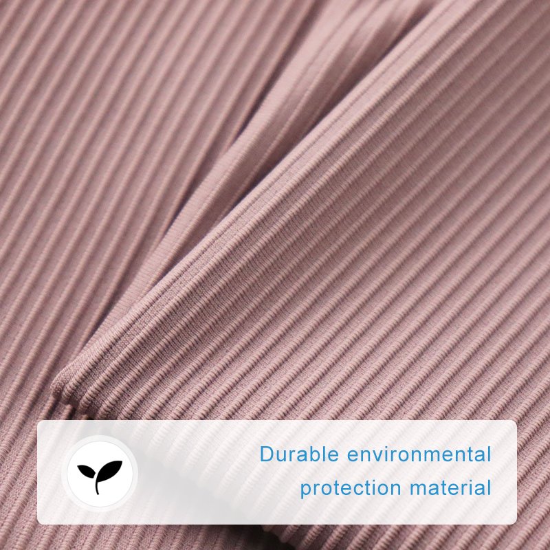 No6652B New Elastic Popular solid color custom spandex nylon rib knit fabric for sweater