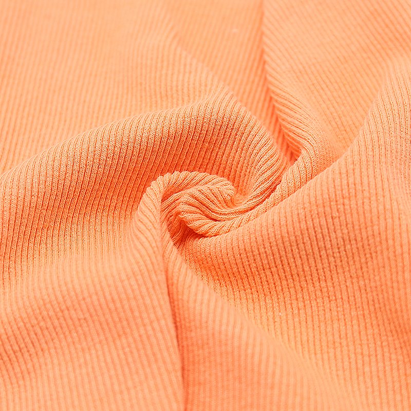 Wholesale Knitted Elastane 97%cotton 3%spandex Single Rib Jersey Fabric For Shirt