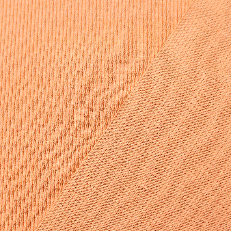 Wholesale Knitted Elastane 97%cotton 3%spandex Single Rib Jersey Fabric For Shirt