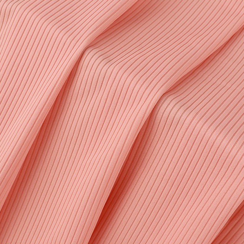 Wholesale 200GSM Nylon Spandex Stretch Breathable 4 Way Stretch Woman Underwear Knit Ribbed Fabric For Sports Bra