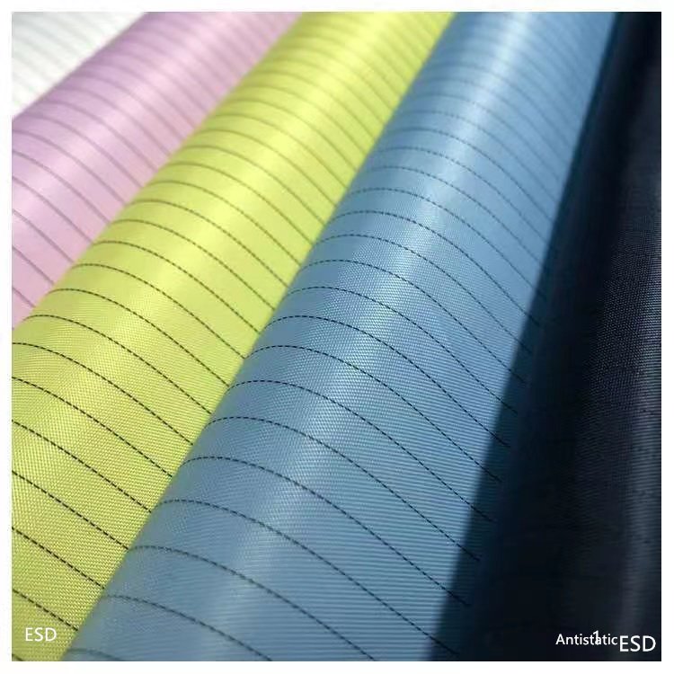 Direct Selling Fr Cotton Conductive Fiber Antistatic Type Esd Grid Fabric