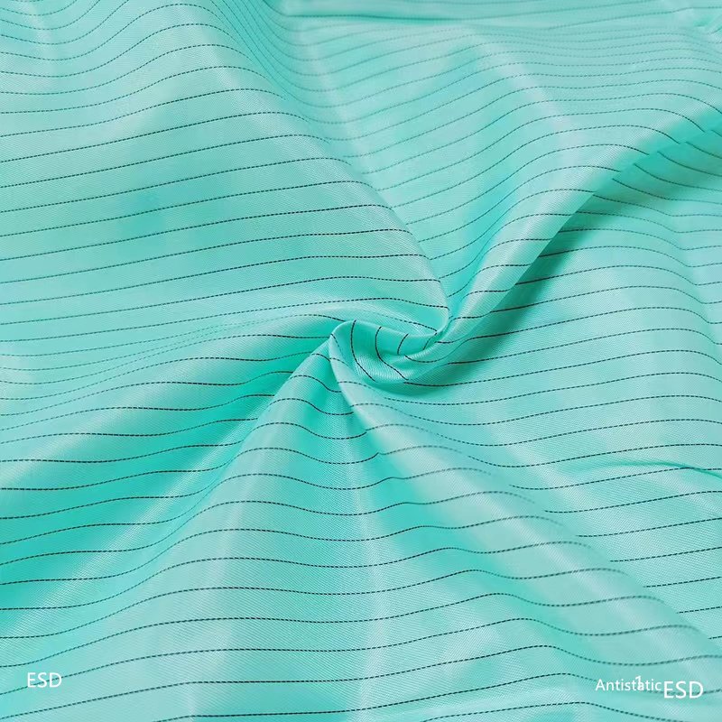 Direct Selling Fr Cotton Conductive Fiber Antistatic Type Esd Grid Fabric