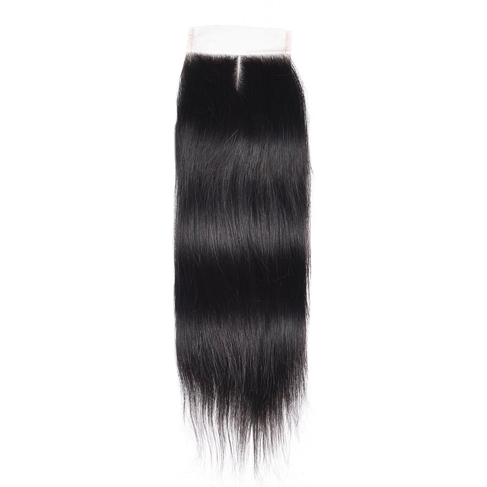 Large Stocks Middle Part 4x4 Transparent HD Lace Closure Unprocessed Raw Indian Human Hair Closure