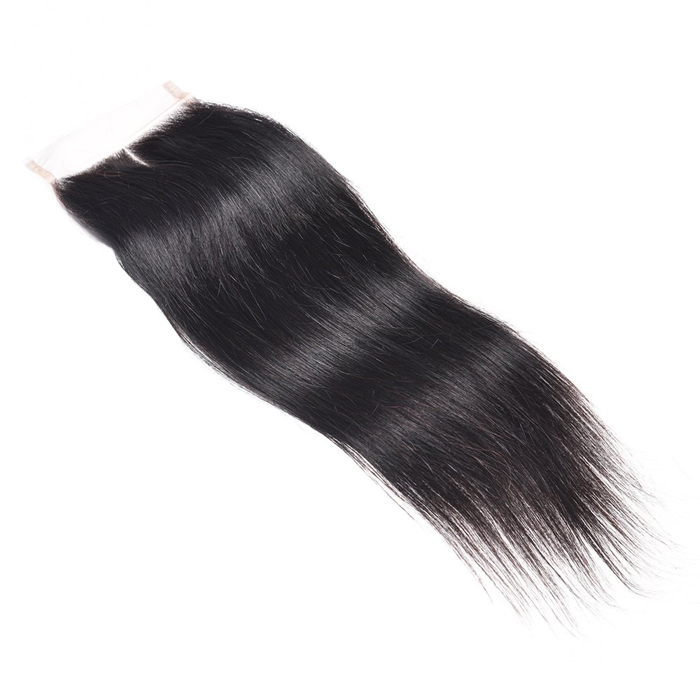 Large Stocks Middle Part 4x4 Transparent HD Lace Closure Unprocessed Raw Indian Human Hair Closure