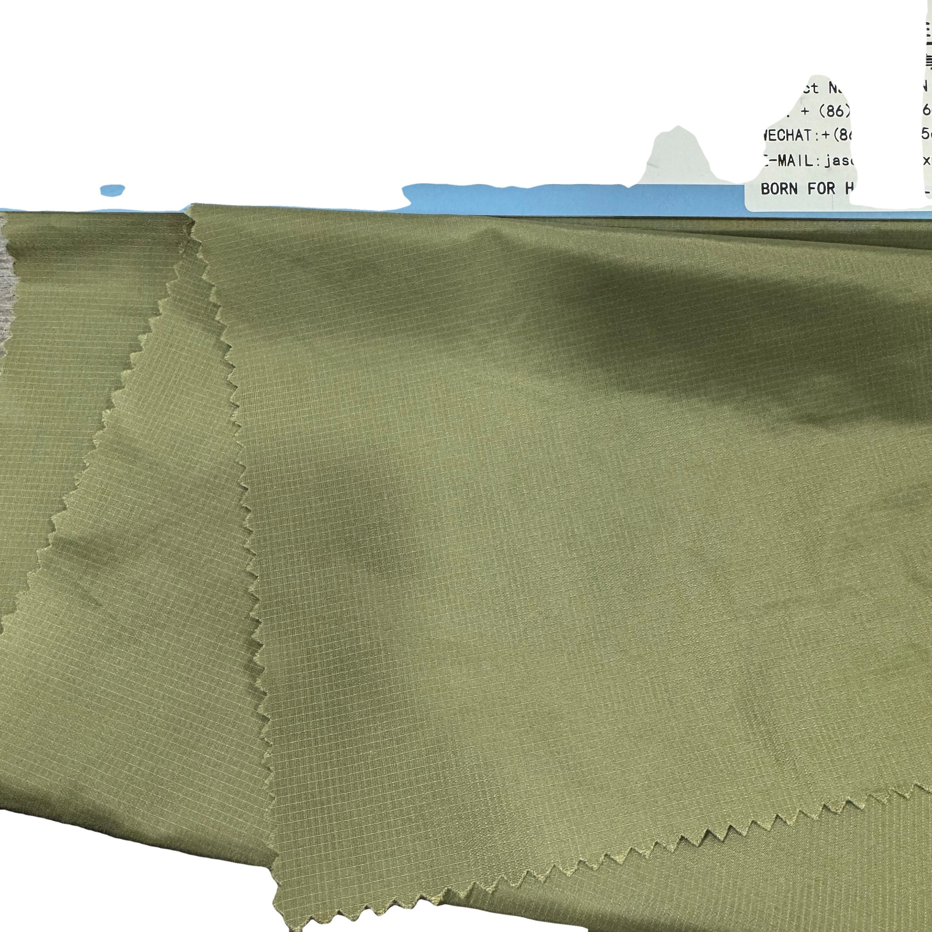 40D*40D 0.15 NYLON TAFFETA PLAID TASLON FABRIC FOR WINTER JACKET RECYCLED/ECO- FABRIC FOR DOWNJACKET