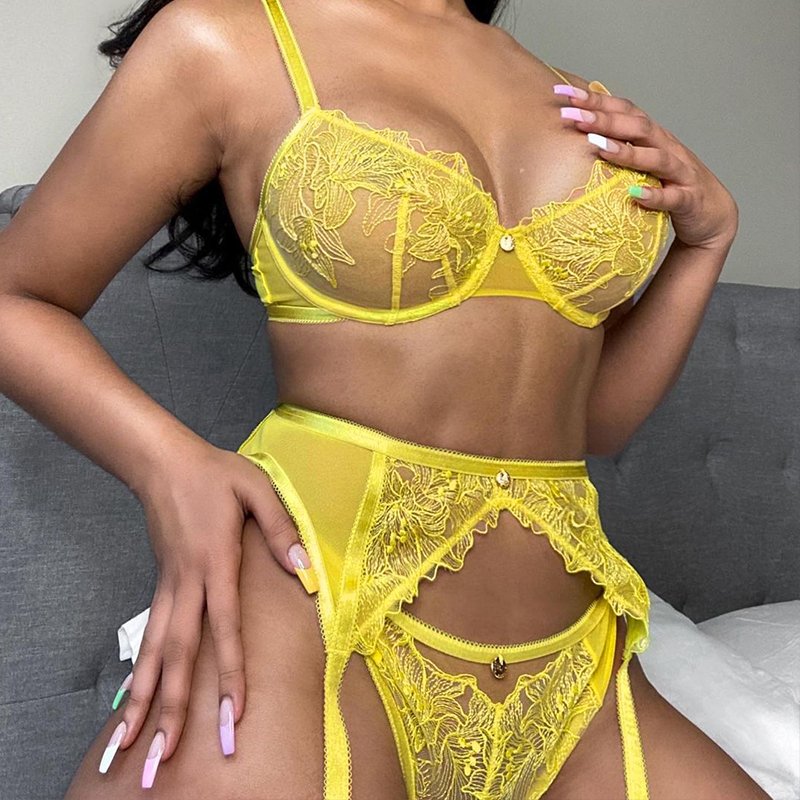 New In Sexy-porn Underwear Women Body Lace Lingerie Underwear Sleepwear Steel Ring Pajamas Sexy Lingerie Set Female Lingerie