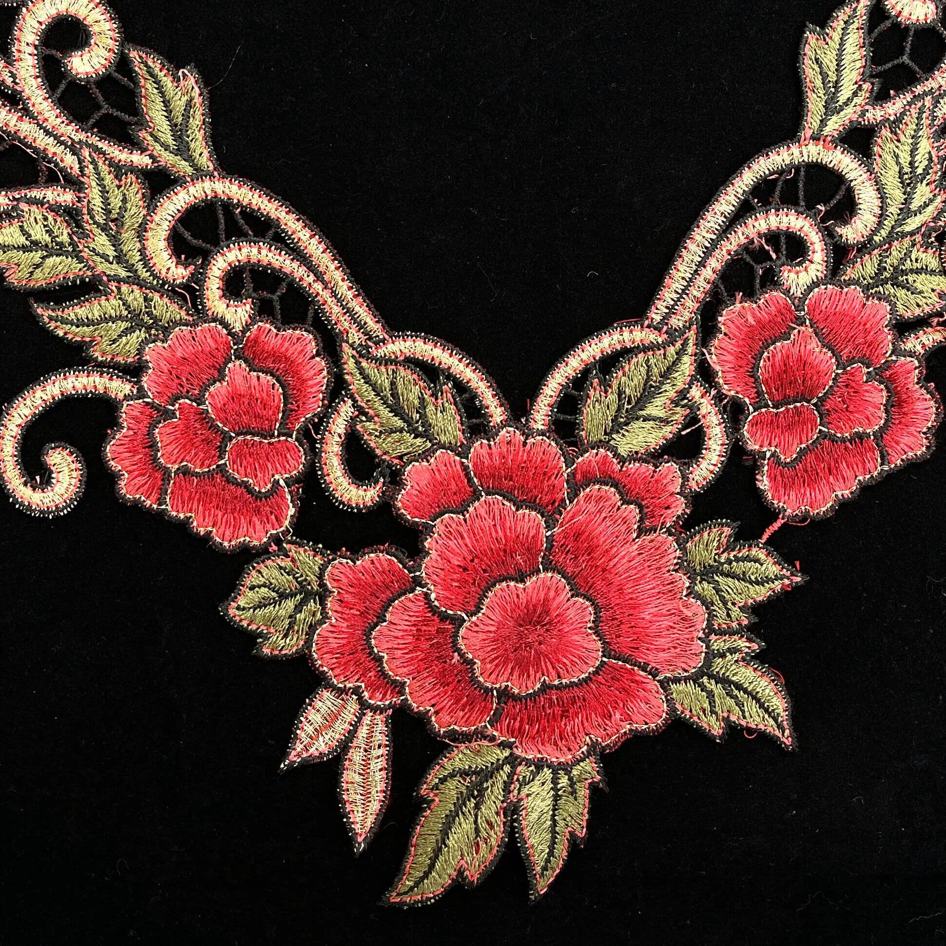 Zeal Women's Elegant Cotton Shirt High Quality Floral Lace Neckline Collar Embroidered Decoration Sewing French Lace Fabric