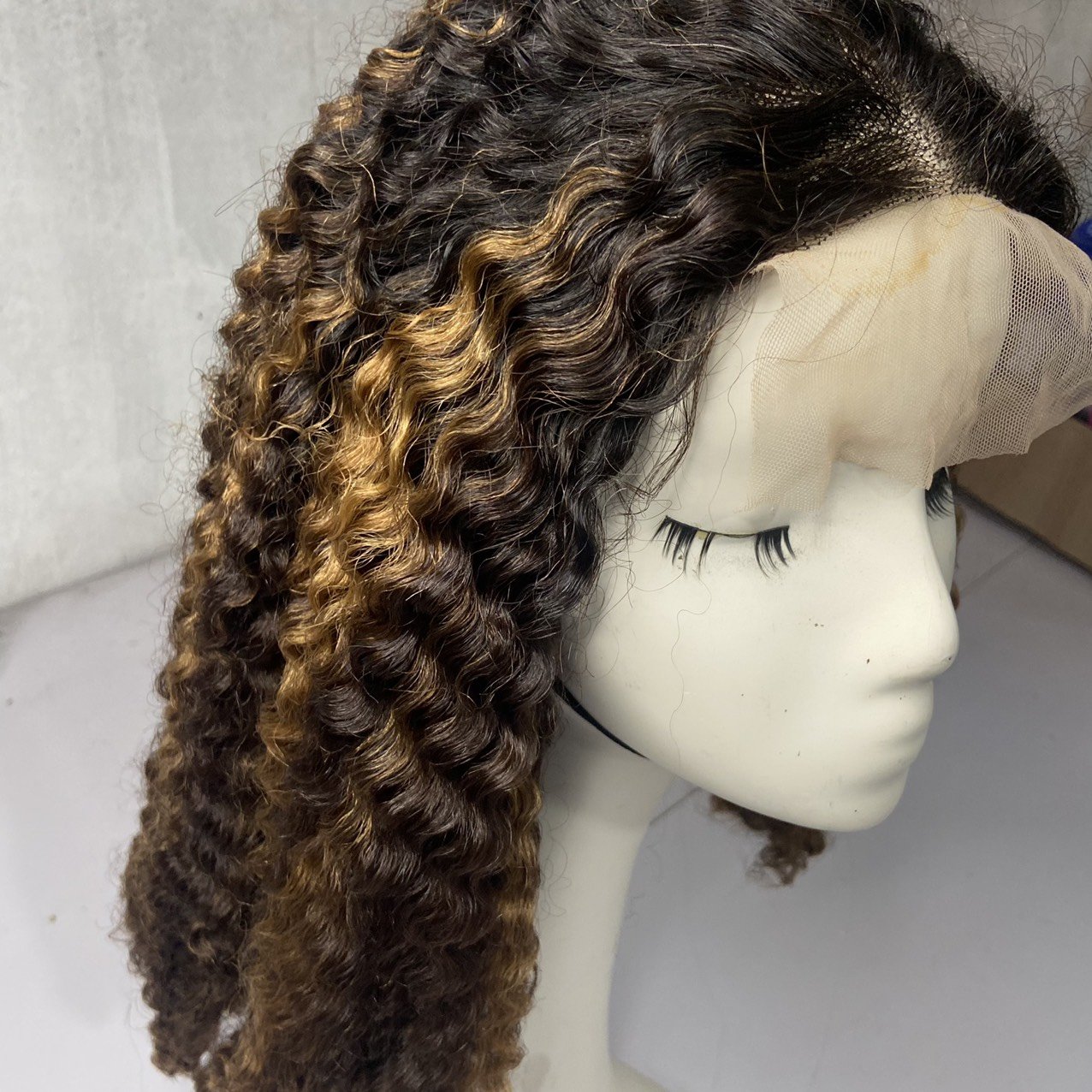100% Vietnamese Hair Opiano Strong Deep Brown Long Straight Lace Toupee with Naturally Beautiful Waves