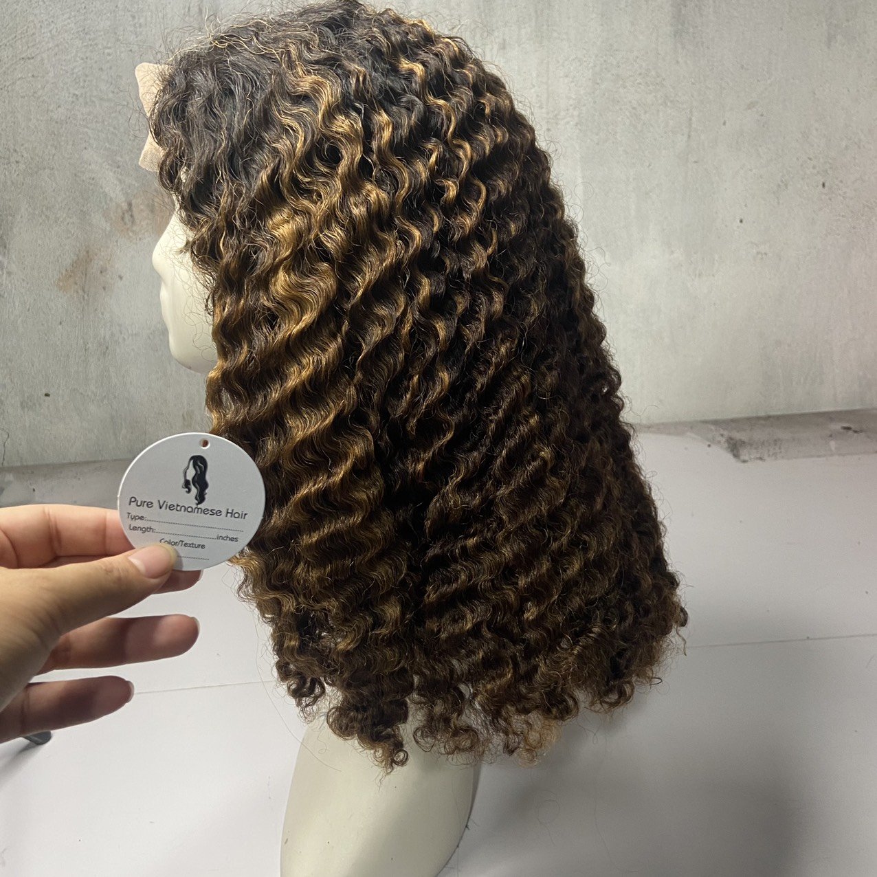 100% Vietnamese Hair Opiano Strong Deep Brown Long Straight Lace Toupee with Naturally Beautiful Waves