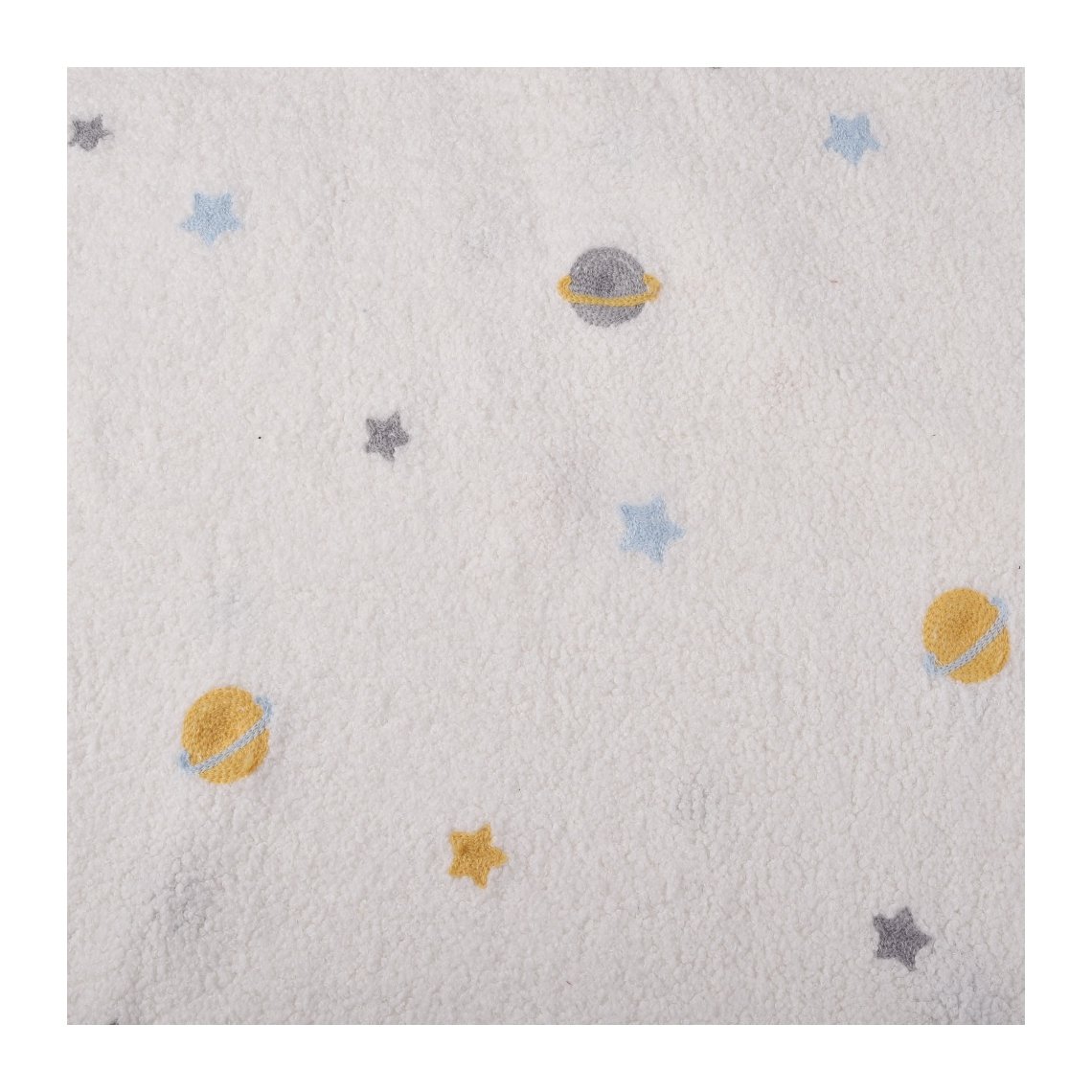 Europe Hot Selling Star print Polyester Knitted Breathable Teddy Velvet Embroidery Fabrics for garment