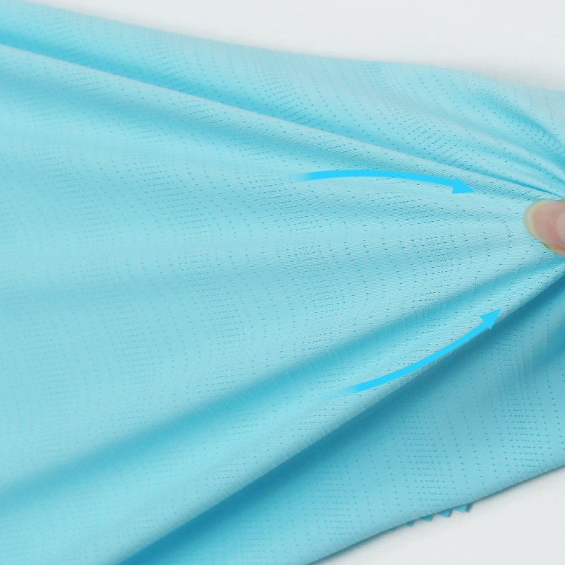 Weft High Elastic Wrinkle-resistant Ice Silk knitted cloth Breathable 4 Way Stretch Mesh Nylon Spandex Fabric for Sportswear
