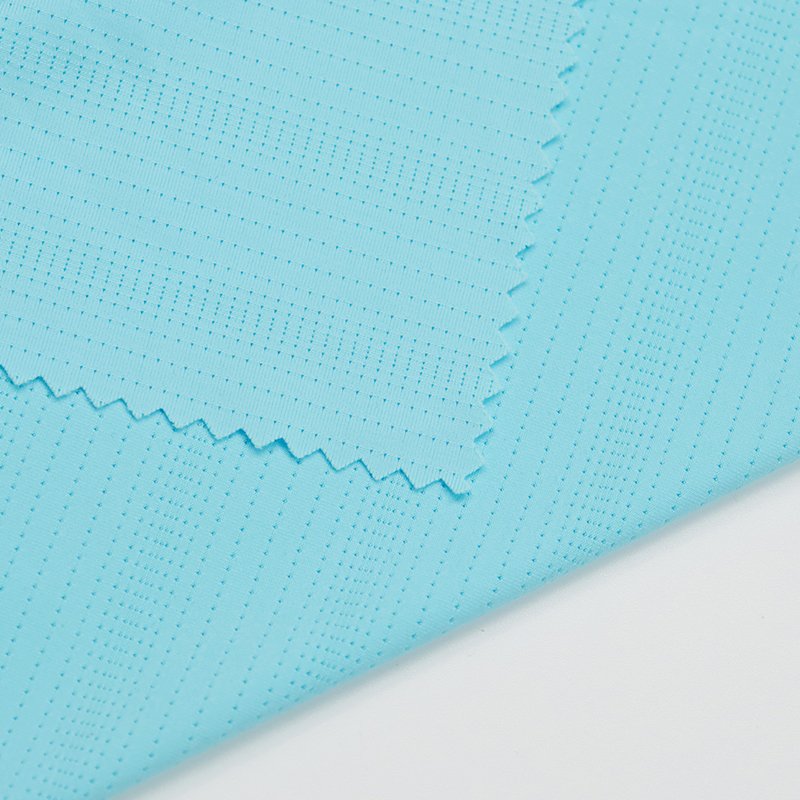 Weft High Elastic Wrinkle-resistant Ice Silk knitted cloth Breathable 4 Way Stretch Mesh Nylon Spandex Fabric for Sportswear