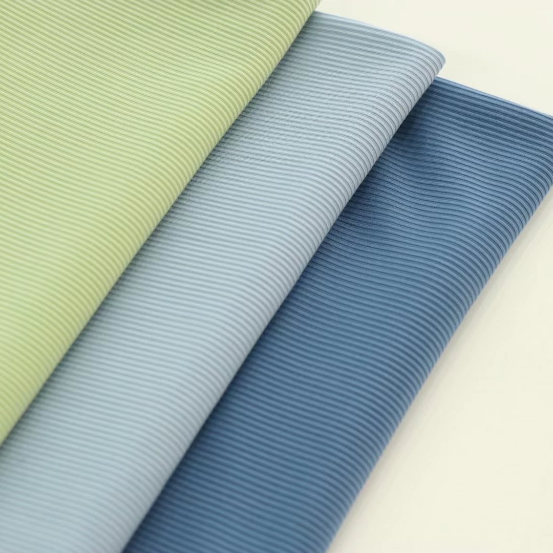 2024 Summer Hot Seller 88% Polyester 12% Spandex Ice Silk 2*2 Ribbed for Girls Boys Short Sleeves T-Shirts Swimwear Dress Use