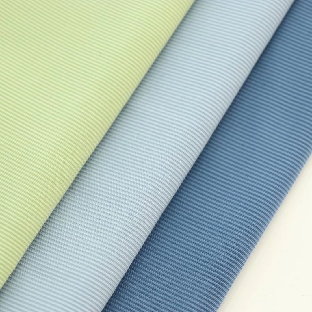 2024 Summer Hot Seller 88% Polyester 12% Spandex Ice Silk 2*2 Ribbed for Girls Boys Short Sleeves T-Shirts Swimwear Dress Use