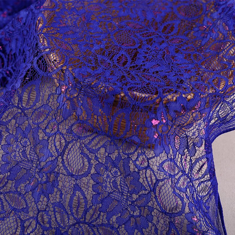 K1064 Luxury 3D Hollow Mesh Fancy Lace Brocade Embroidered Cotton Fabric for Wedding Parties and Elegant Evening Dresses