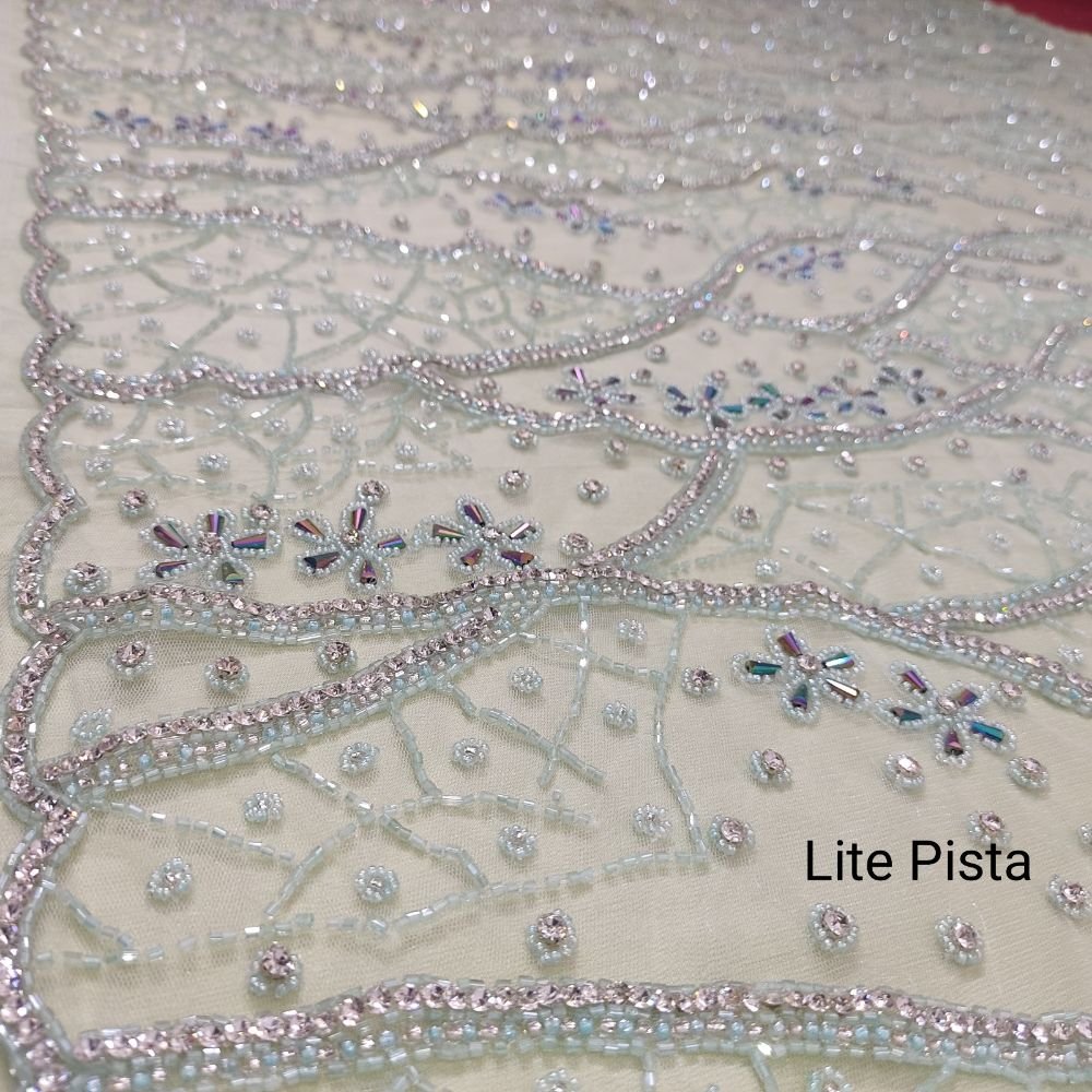 Indian Woven Knitted African Lace Fabric with Embroidery Work for Girls' Dress Making Accessories Directly Manufactured for Sale