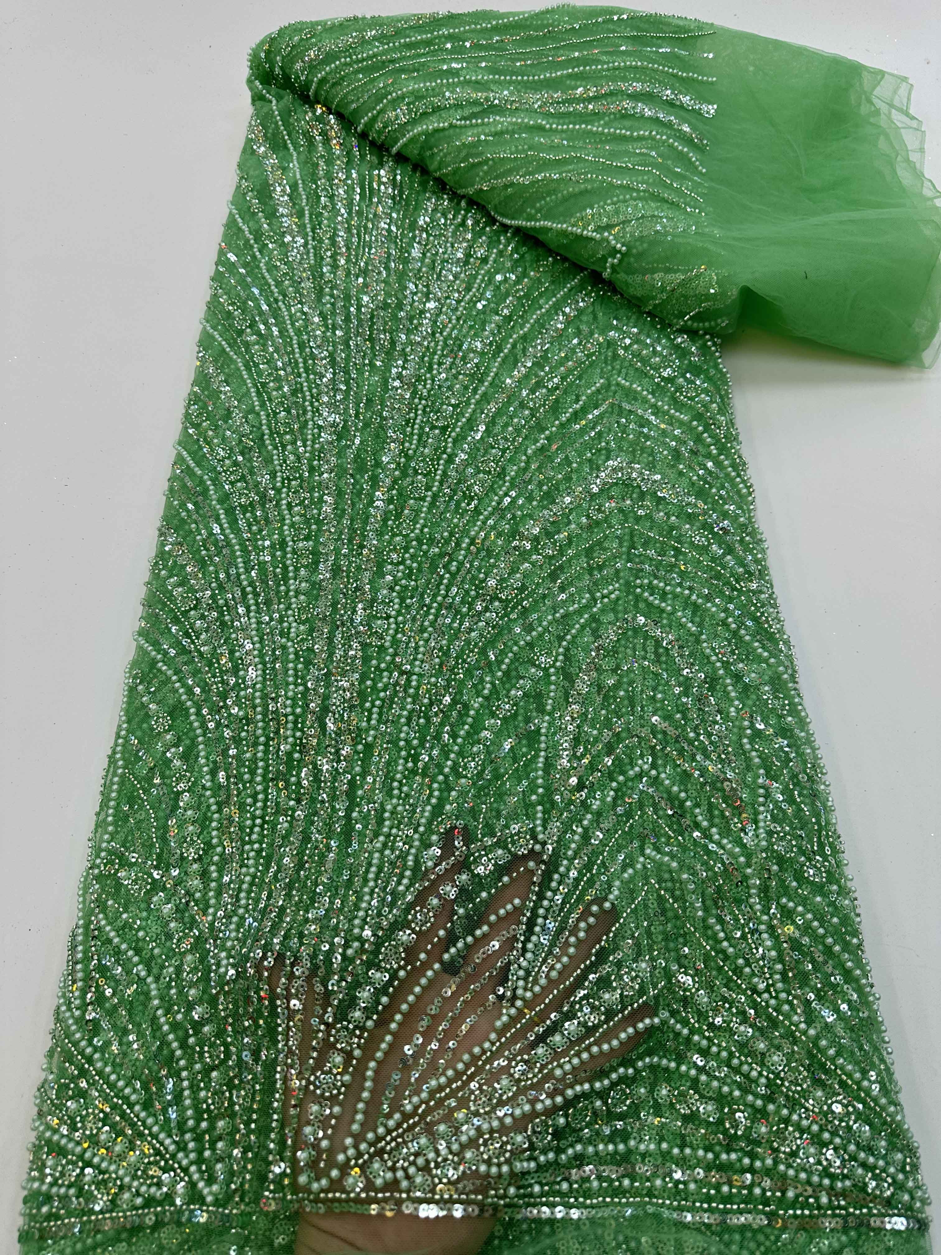 Wholesale african embroidery lace fabric for bridal dress