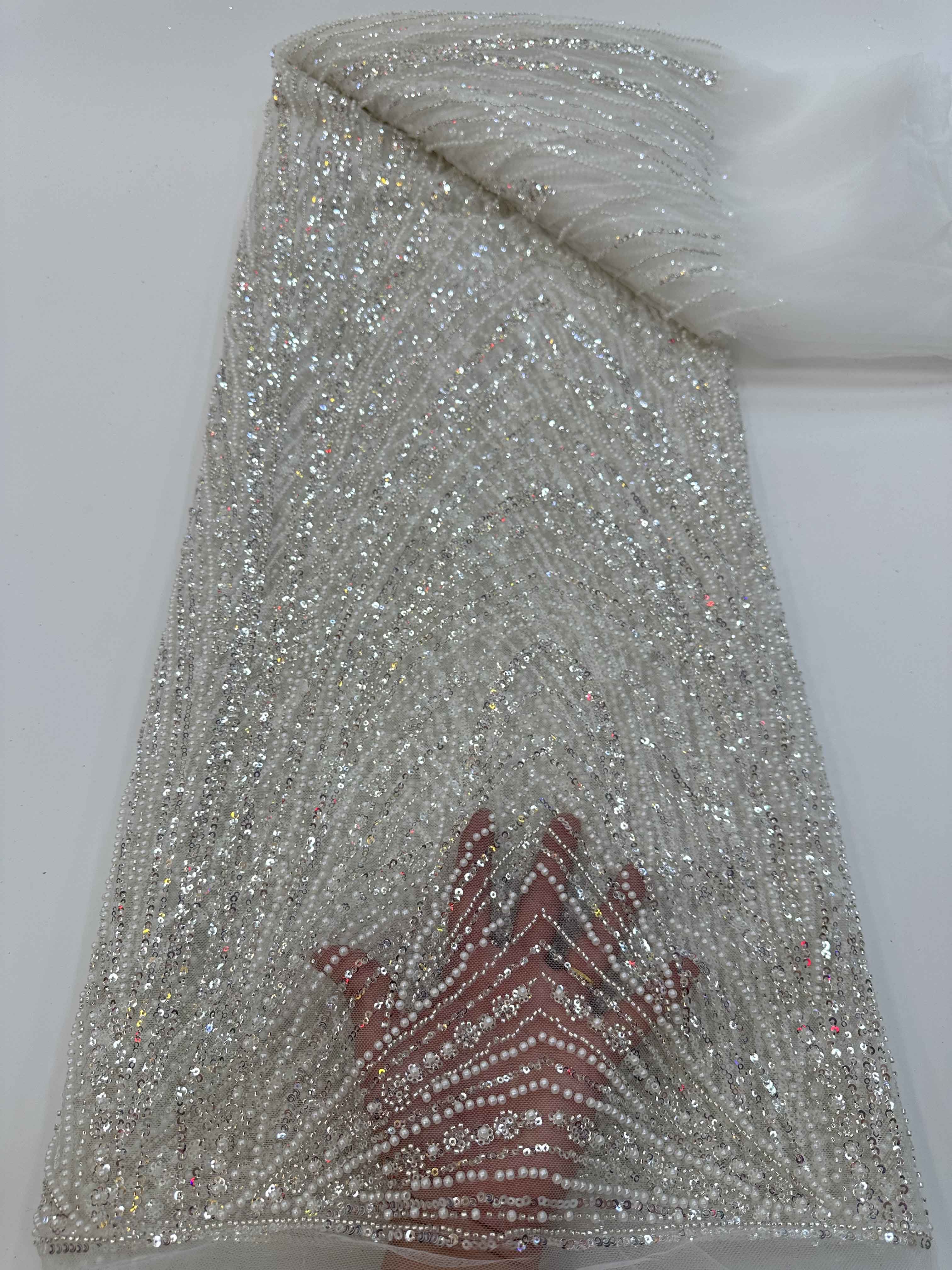 Wholesale african embroidery lace fabric for bridal dress