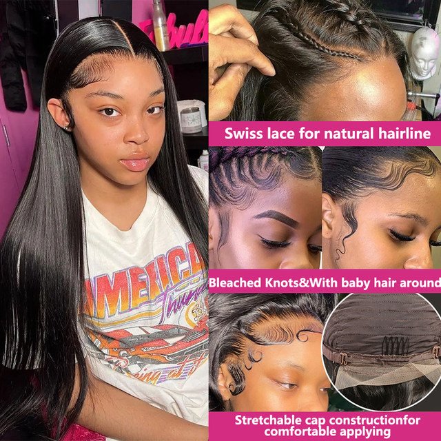 XBL US Warehouse Frontal 13x6 Lace Front Human Hair Wig Transparent HD Lace Wig Vendor Wholesale Raw Human Hair Wig Supplier