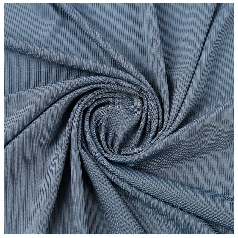 Summer hot ice silk rib 180g ice knitted pit fabric for wide leg pants T sleeve skirt pants casual