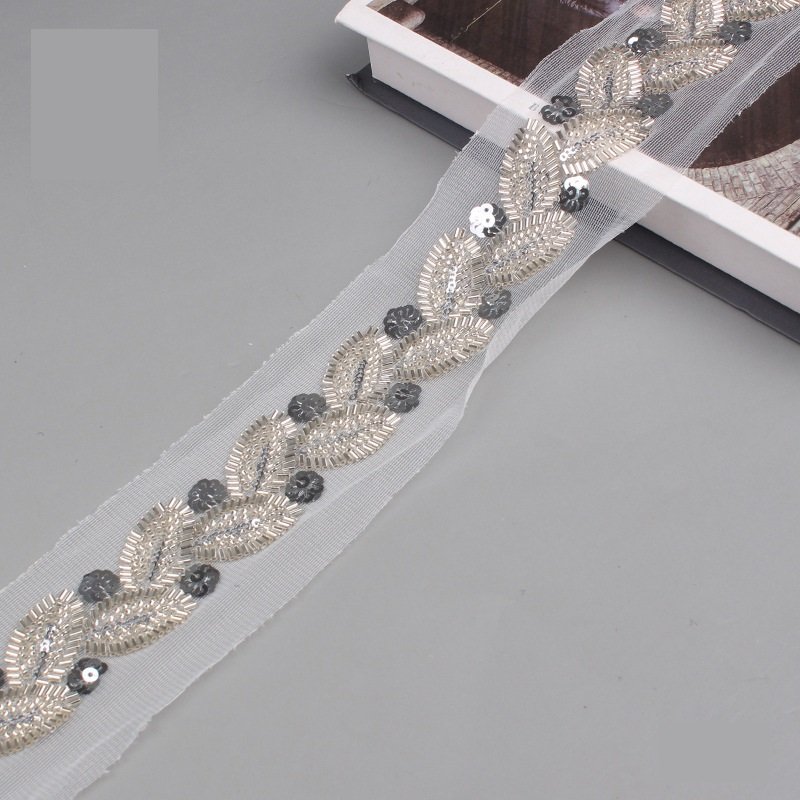 Wholesale Price Custom Lace Fabric Sequin Lace Fabric Gold Lace Fabric