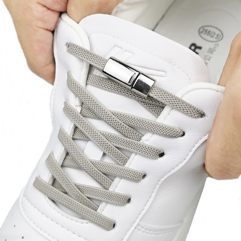 Wholesale Flat no-tie no-tie elastic elastic loafer laces magnetic magnetic shoe buckles shoe accessories