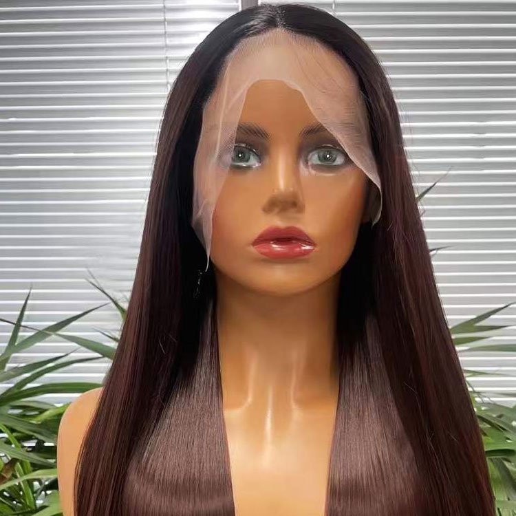 Wholesale great quality drop shipping heat resistant hair 26'' straight colored synthetic lace front wigs