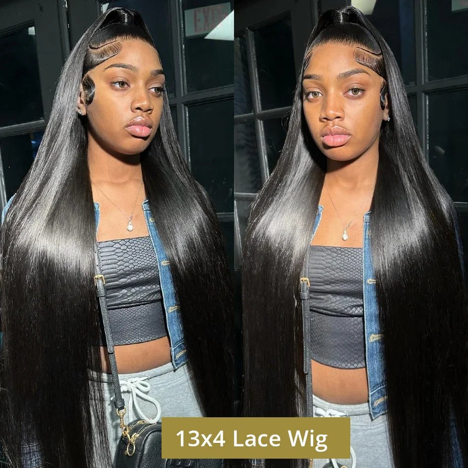 Cheap Price Hot Sale Straight Lace Front Wigs Brazilian Human Hair Frontal Wigs Transparent Full 13x4 Lace Wig For Black Women