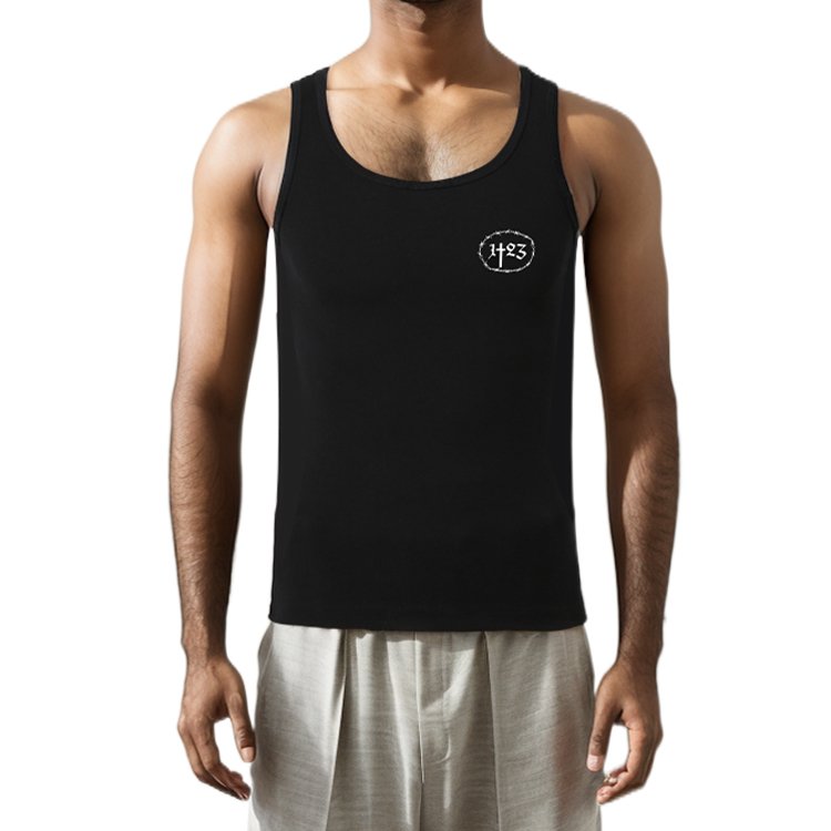 gym heavyweight heavyweight 100% cotton muscle mens ribbed cotton tank top