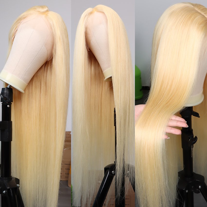Cheap 613 Transparent 13x4 Lace Front Wig Body Wave Blonde Full Lace Raw Virgin Human Hair Wig With Baby Hair