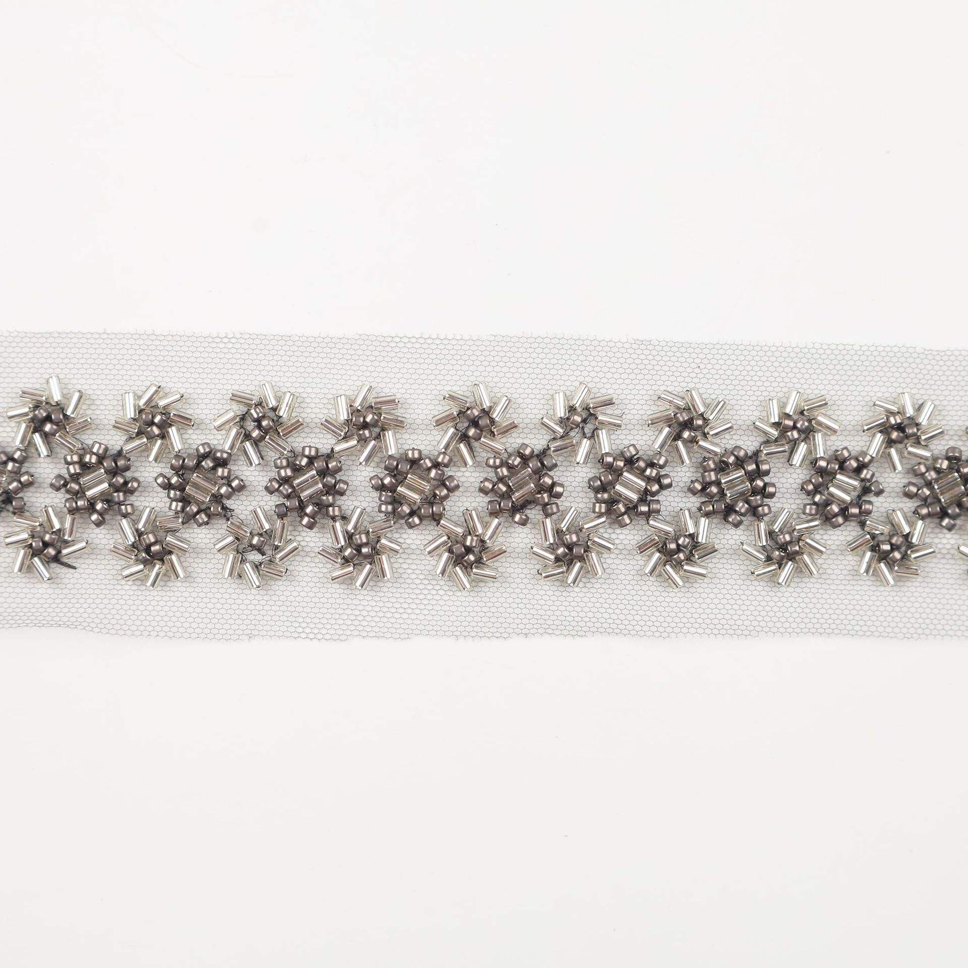 2023 Boutique Lace Wedding Beads Embroidered Hat Collar Decoration Sequin Lace Decoration
