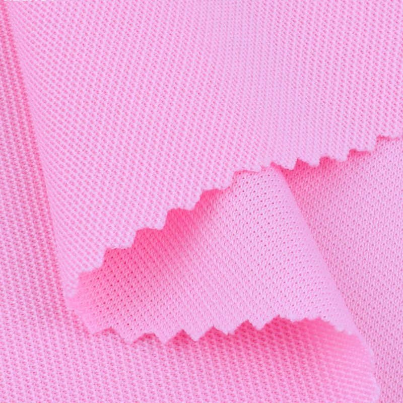 high end polo shirt fabric 100% polyester knitted 180gsm pique polo fabric