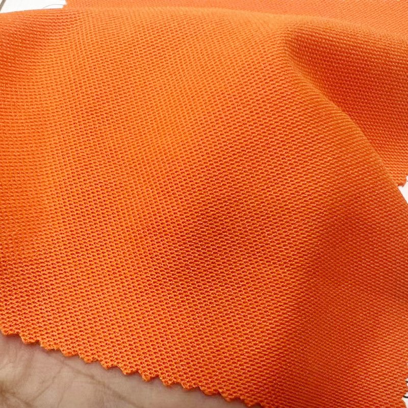 high end polo shirt fabric 100% polyester knitted 180gsm pique polo fabric