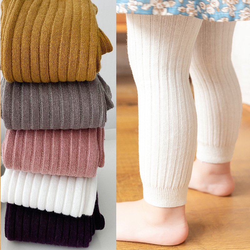 Australia US Fashions Quality Blank Kids Girls Leggings Autumn Newborn Socks Combed Cotton Baby Tights