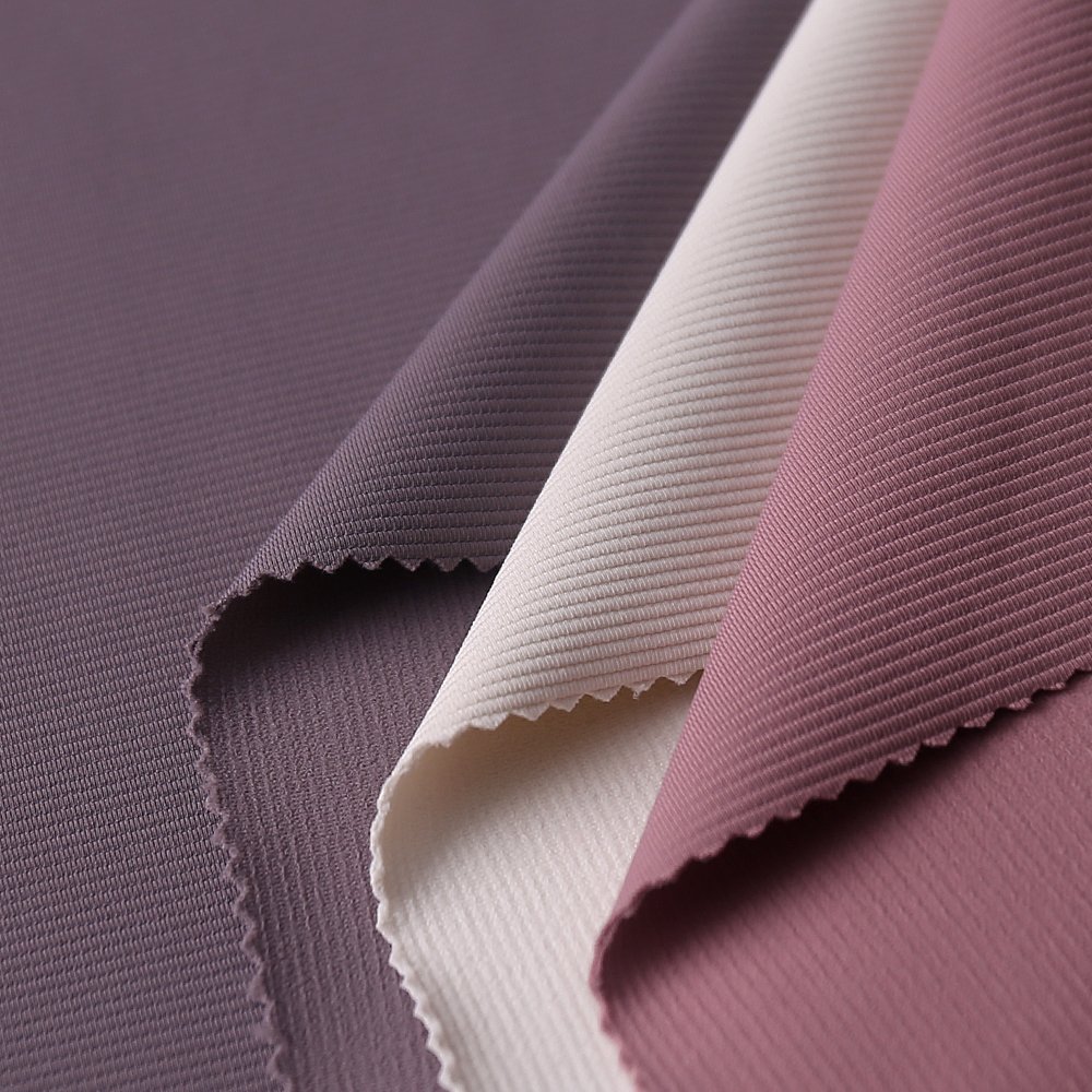 Lulu fiber beauty strip beauty strip fabric pit strip staircase nylon spandex ribbed sports yoga clothing fabric