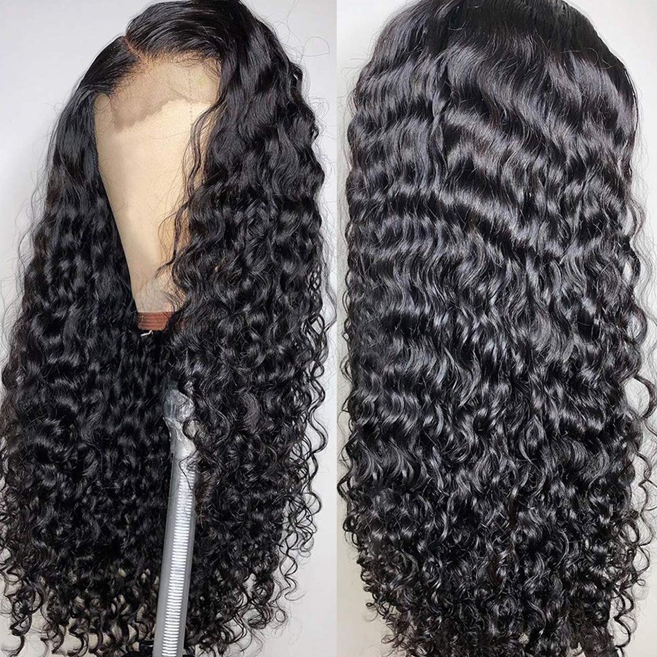 Cheap Water Wave Peruvian Human Hair Lace Front Wigs Hd Lace Frontal Wig Vendors Curly Full Lace Human Hair Wigs For Black Women