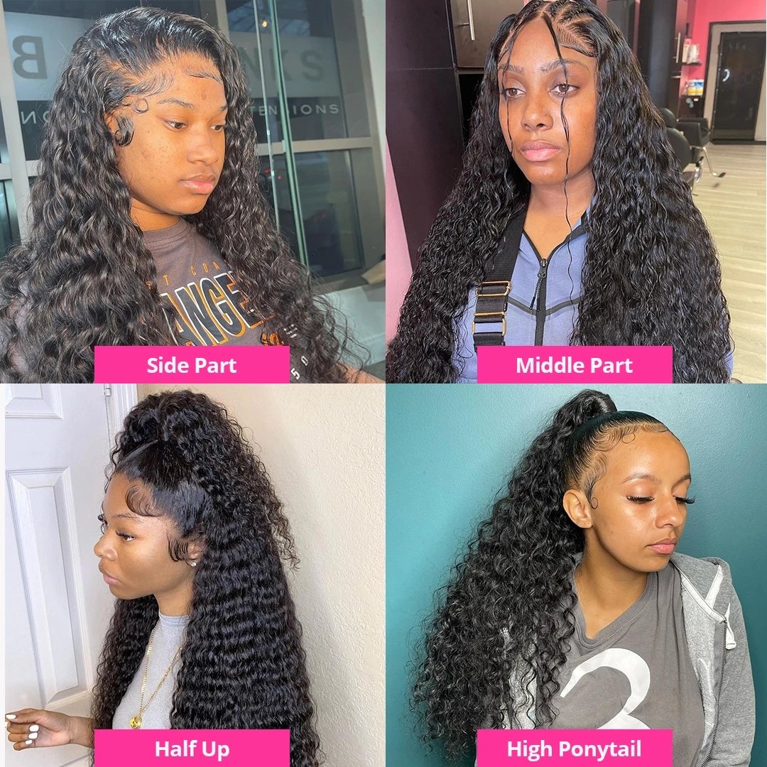 Cheap Water Wave Peruvian Human Hair Lace Front Wigs Hd Lace Frontal Wig Vendors Curly Full Lace Human Hair Wigs For Black Women