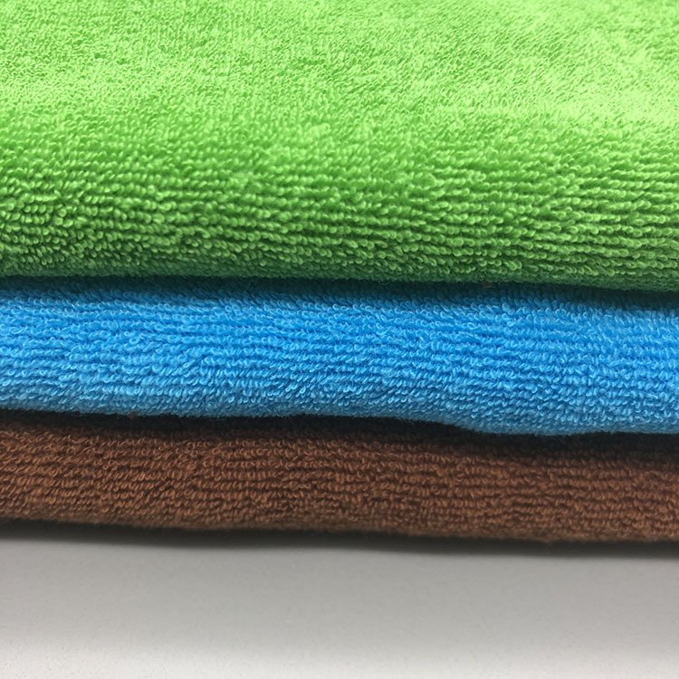 2021 New Design White Bath Towel Organic Bamboo Cotton Spandex Fabric Baby Towel Hooded Twill Clothing Fleece