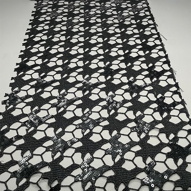 TUTON Top Quality TC Cotton French Guipure Lace Water Soluble Embroidery Fabric For Dress
