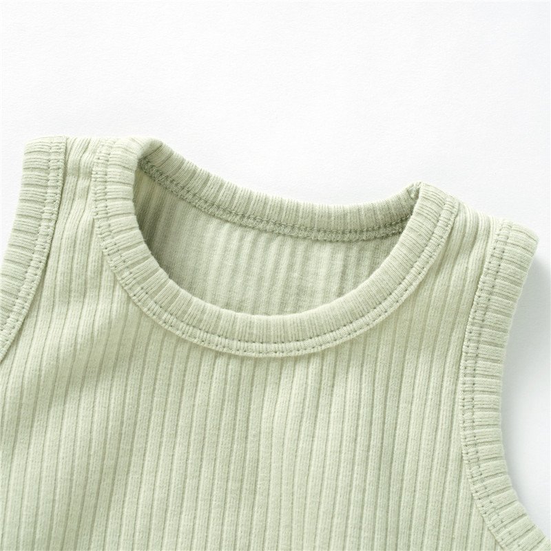 Plain Cotton Baby Romper Unisex Toddler High Quality Sleeveless Baby Onesi Wholesale