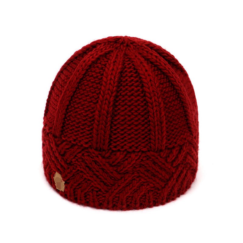 Wholesale Winter Retro Solid Warm Acrylic Soft Stretchy Thick Chunky Rib Knitted Crochet Hat Beanies For Women