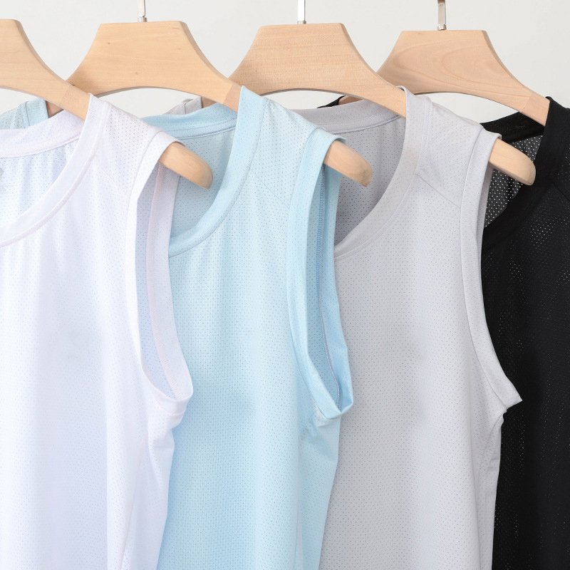 summer sublimation wife beater stringer ribbed seamless workout Gym Running custom Logo print fitness mens tank top