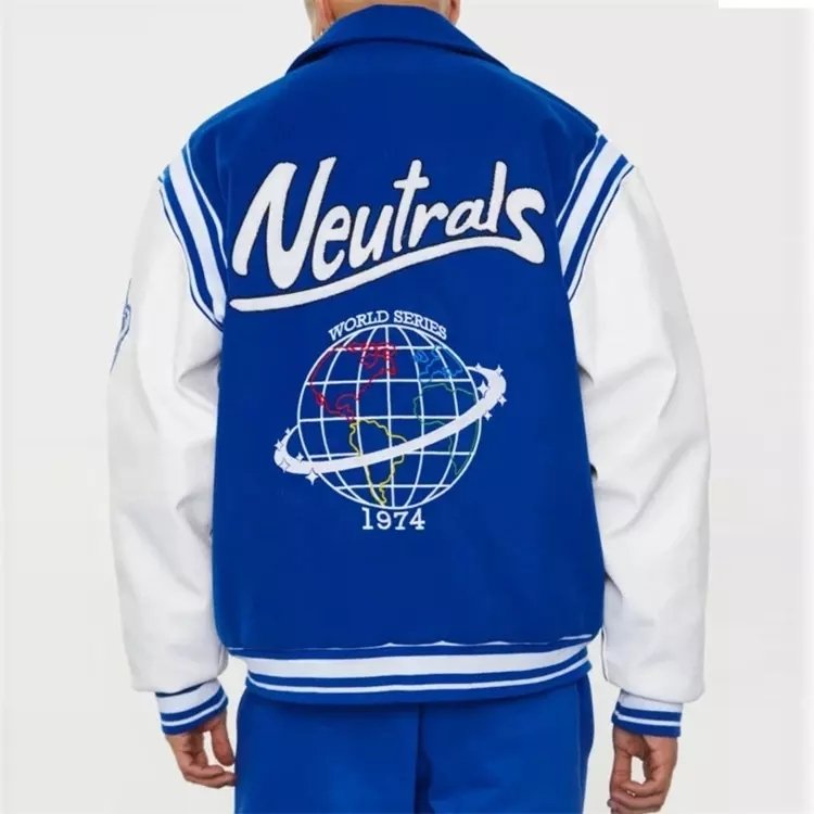 Custom Men's Varsity Jacket With Ribbed Cuff Leather Sleeve Windbreaker Chenille Embroidery Plus Size Designer Fleece Jacket