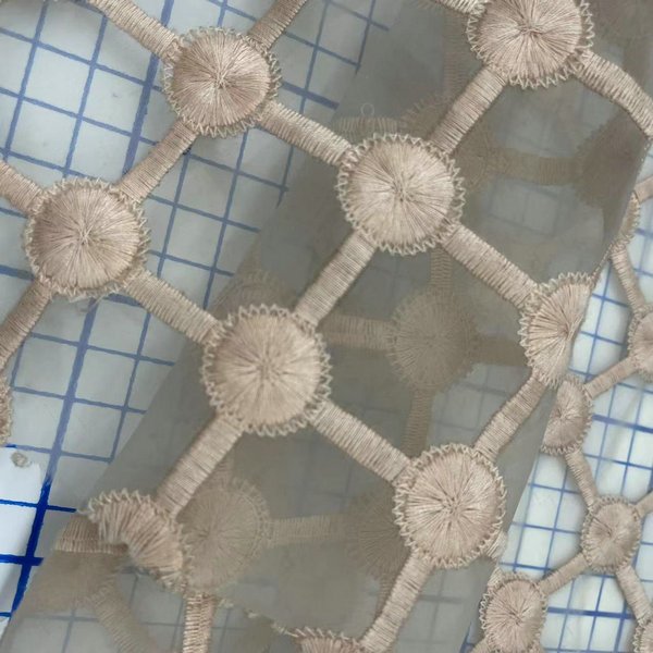 Customized embroidered fabric