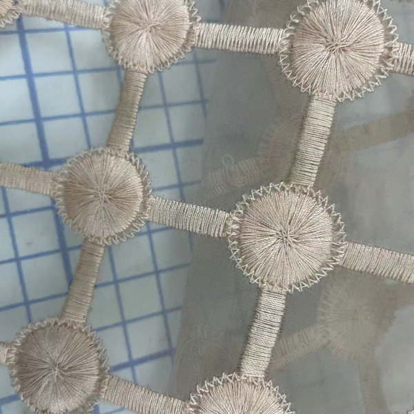 Customized embroidered fabric
