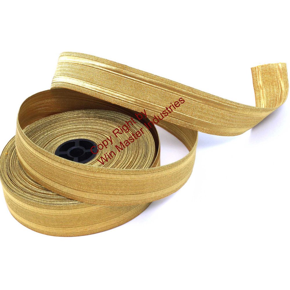 Bullion wire braids ribbon lace fabric full lace wig braids Gold braids for Ceremonial Officers Uniforms