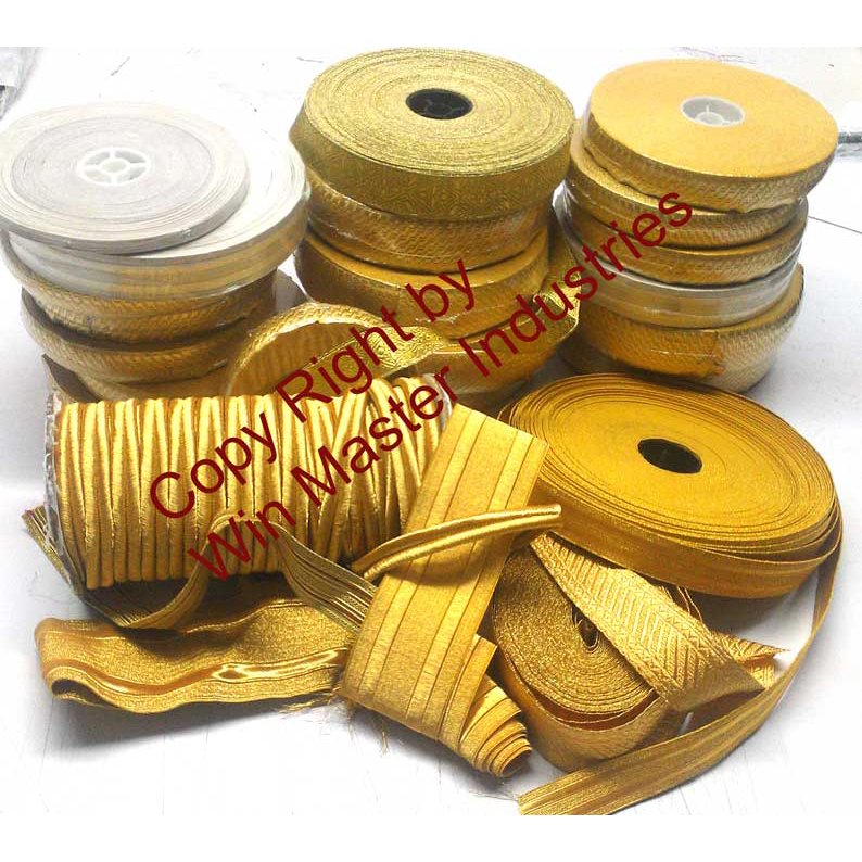 Bullion wire braids ribbon lace fabric full lace wig braids Gold braids for Ceremonial Officers Uniforms